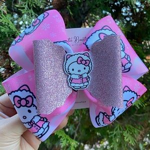 Hello Kitty Inspired Hair Bow